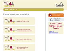 Tablet Screenshot of mealselector.co.uk